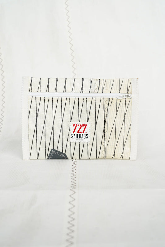 Pochette zippée voile technique jaune