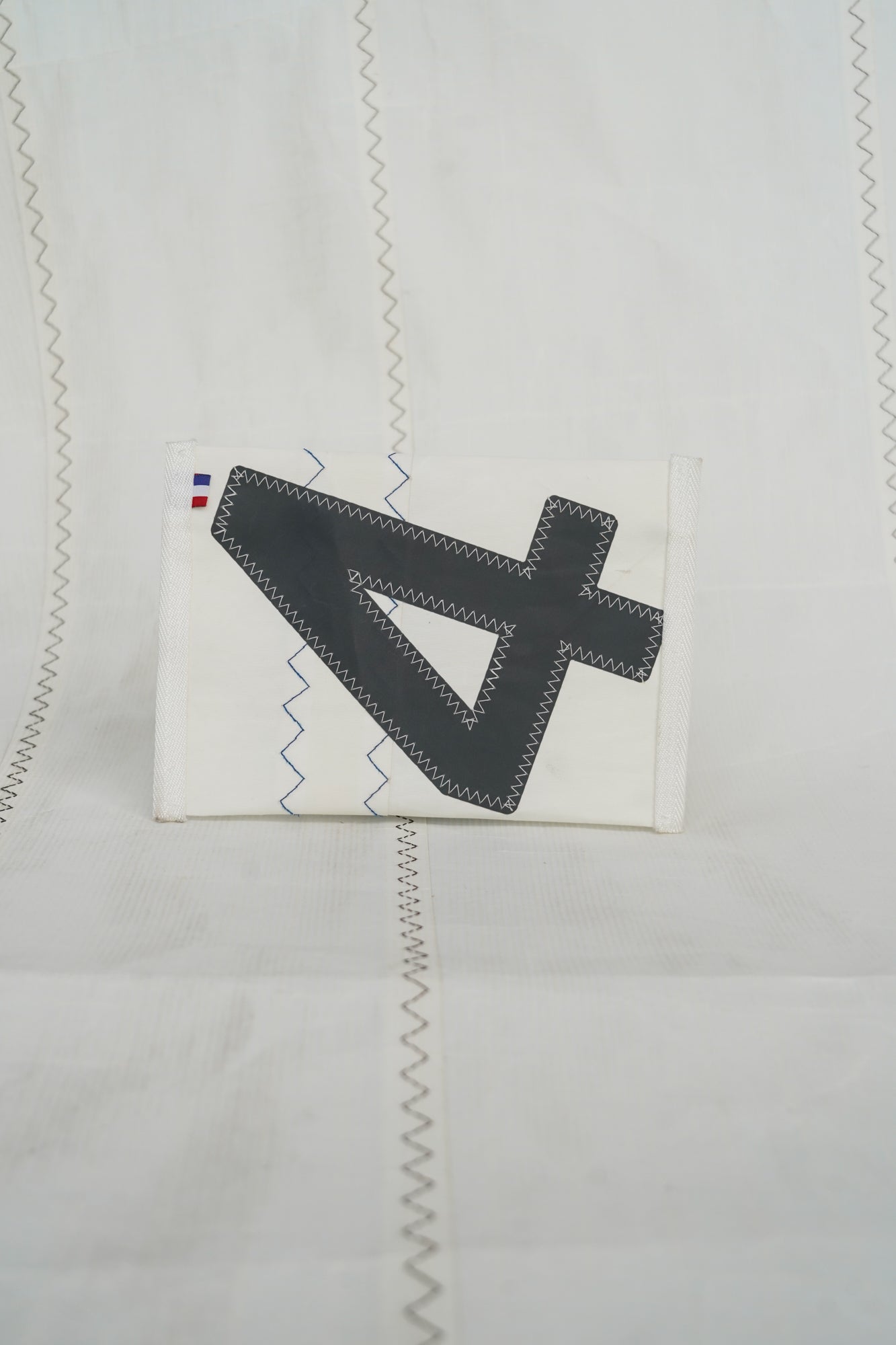 Pochette zippée voile dacron 4 gris