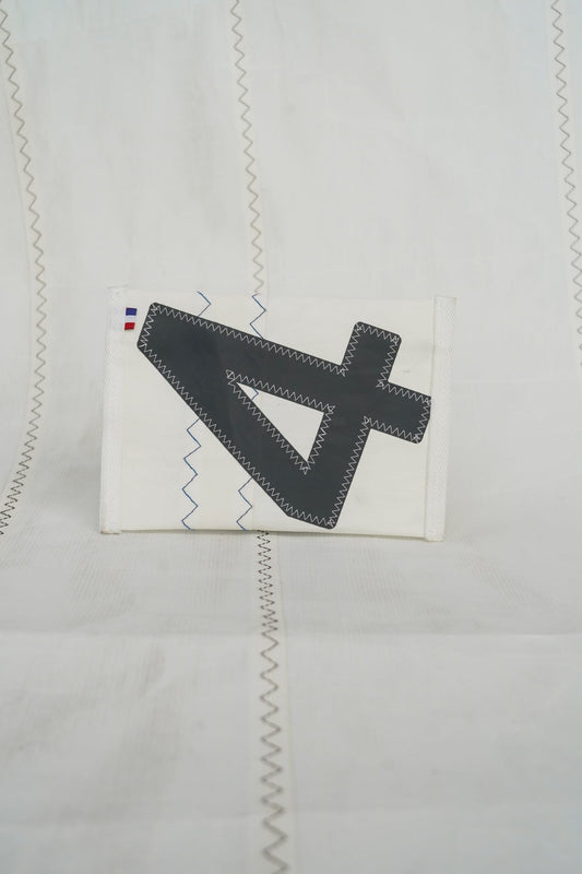 Pochette zippée voile dacron 4 gris