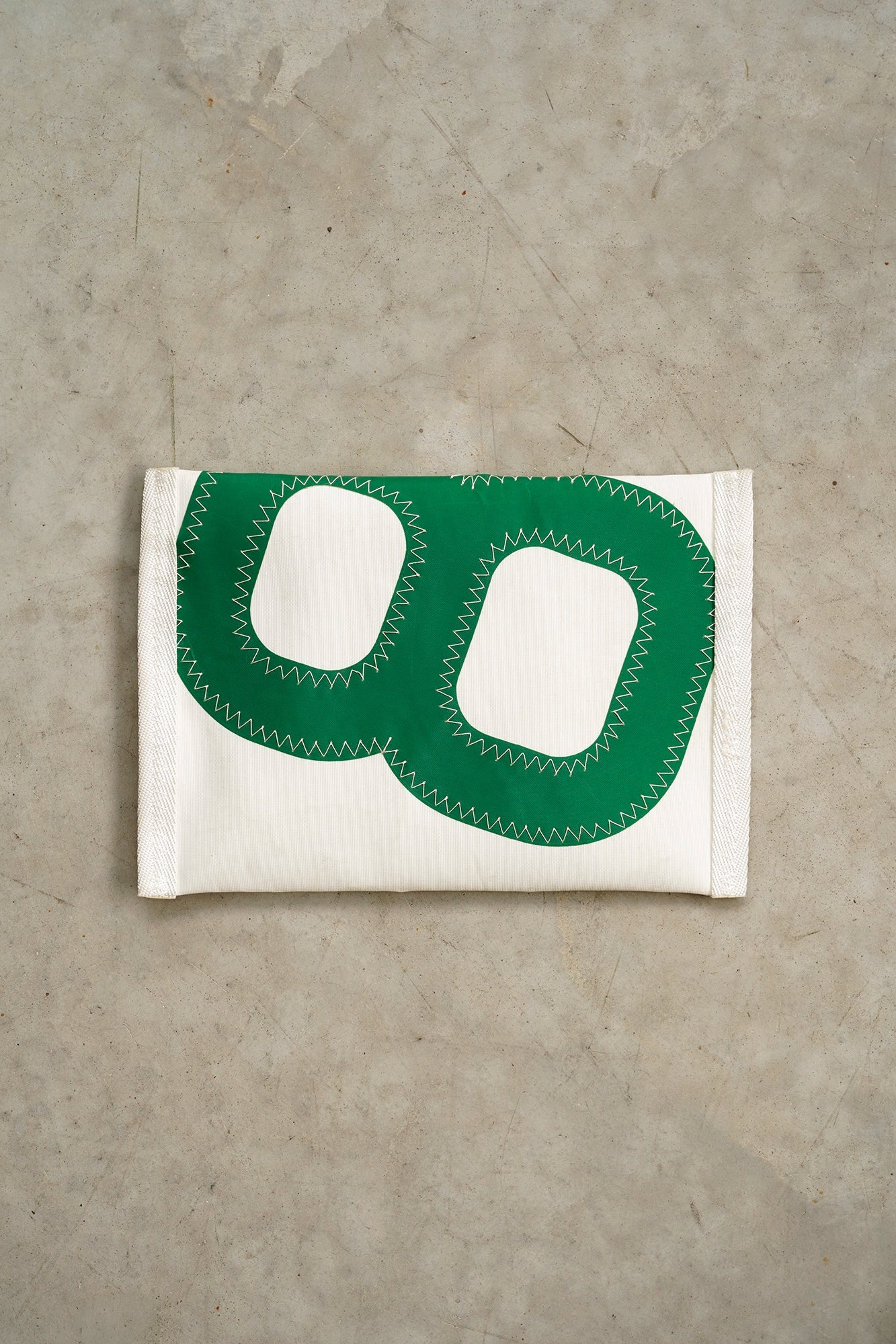 Pochette zippée voile dacron 8 vert