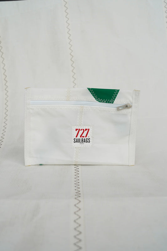Pochette zippée voile dacron 7 vert