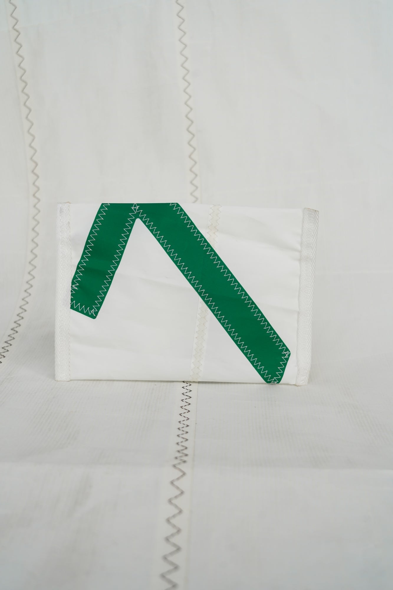 Pochette zippée voile dacron 7 vert