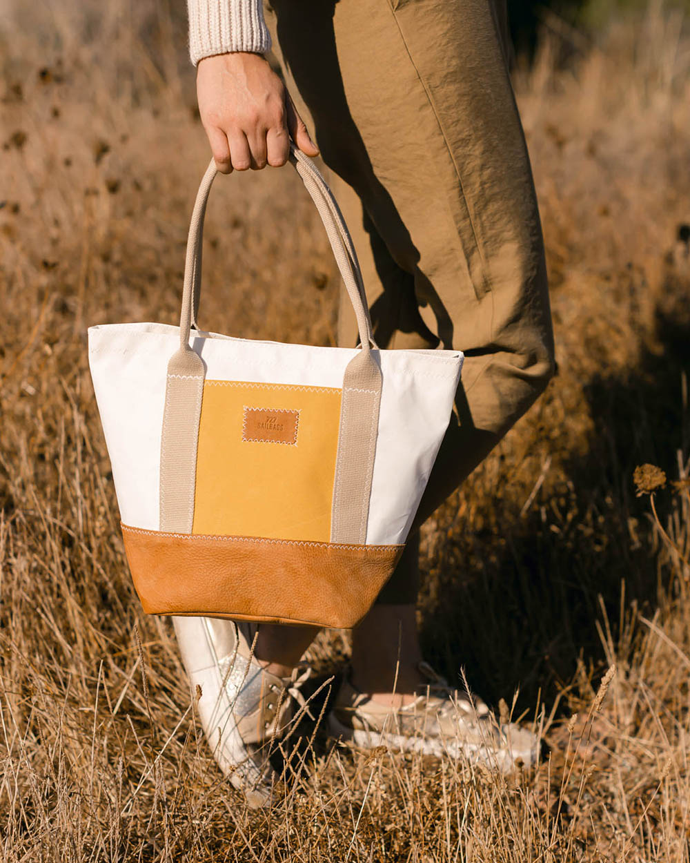 Sac à main L'Intrépide · Cuir camel