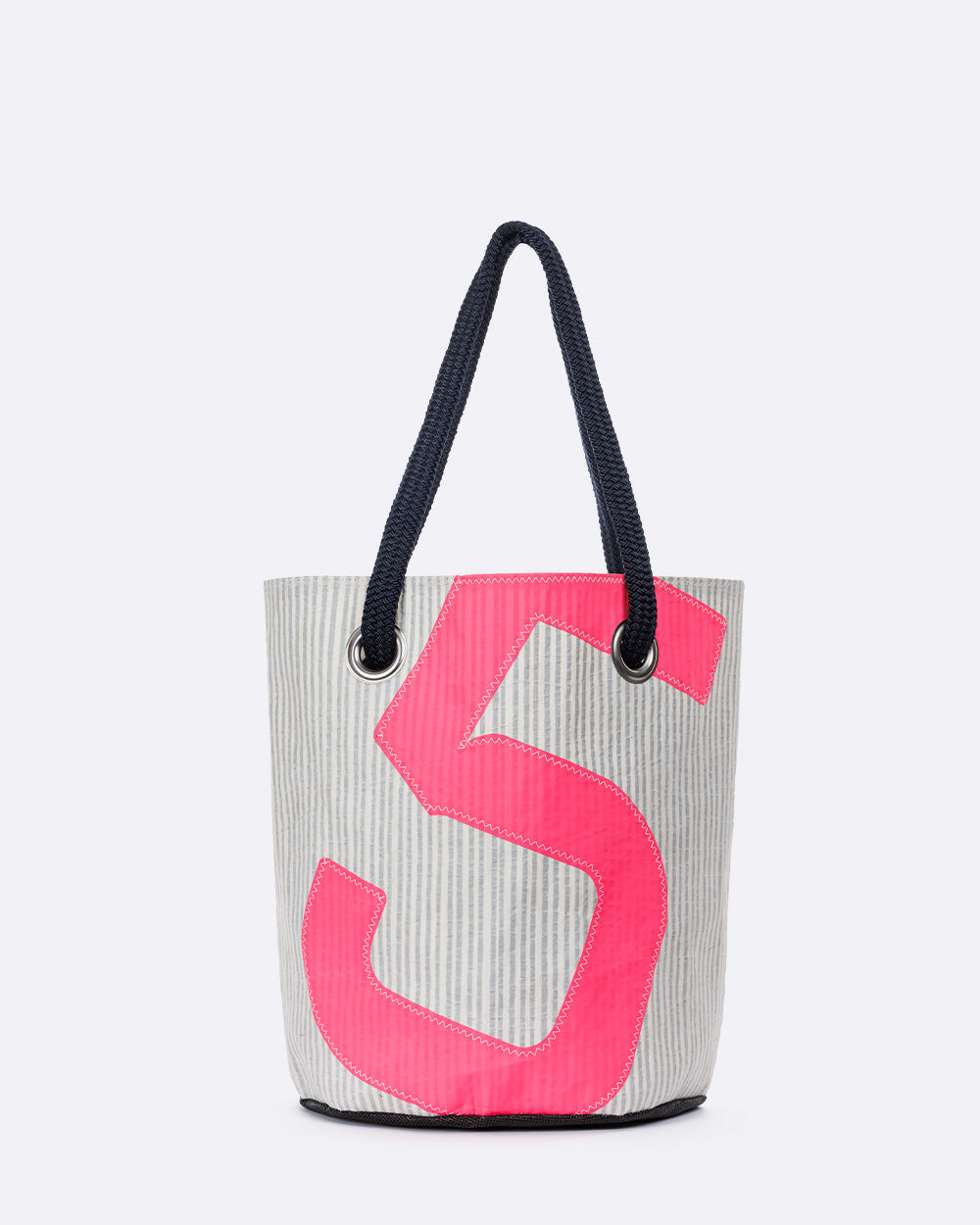 Beach bag gris et rose · 727 Sailbags x TBS