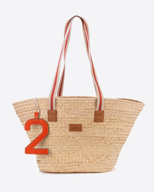 Cabas panier Pénélope · Terracotta