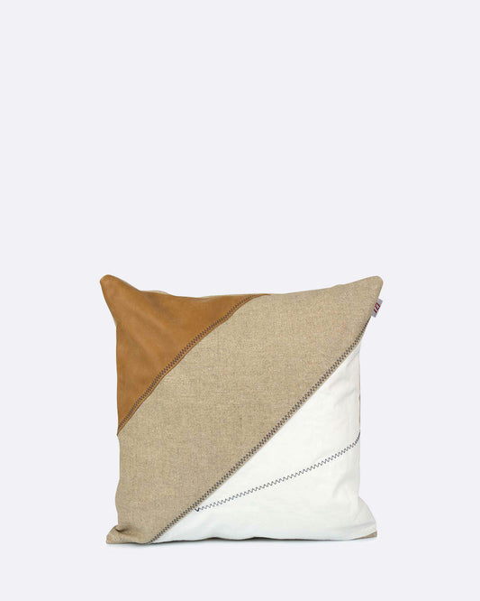Coussin · 40x40 Lin et Cuir