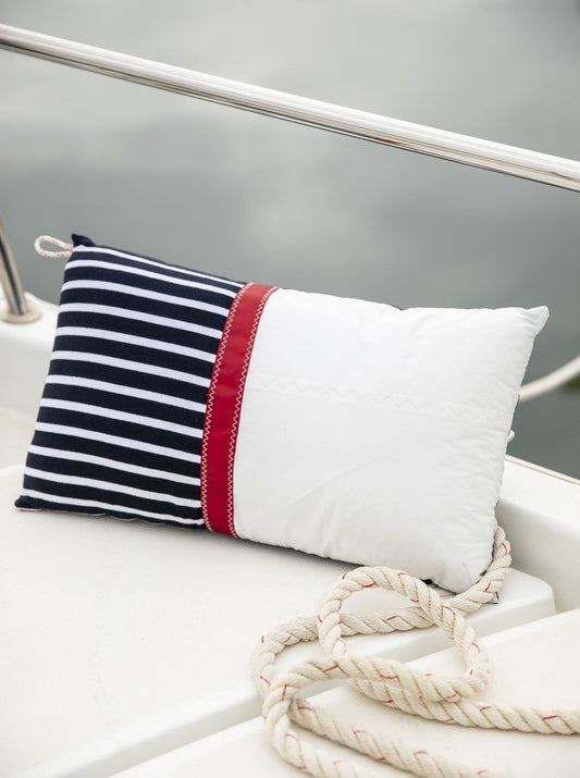 Coussin marinière 50x30 Marine nationale