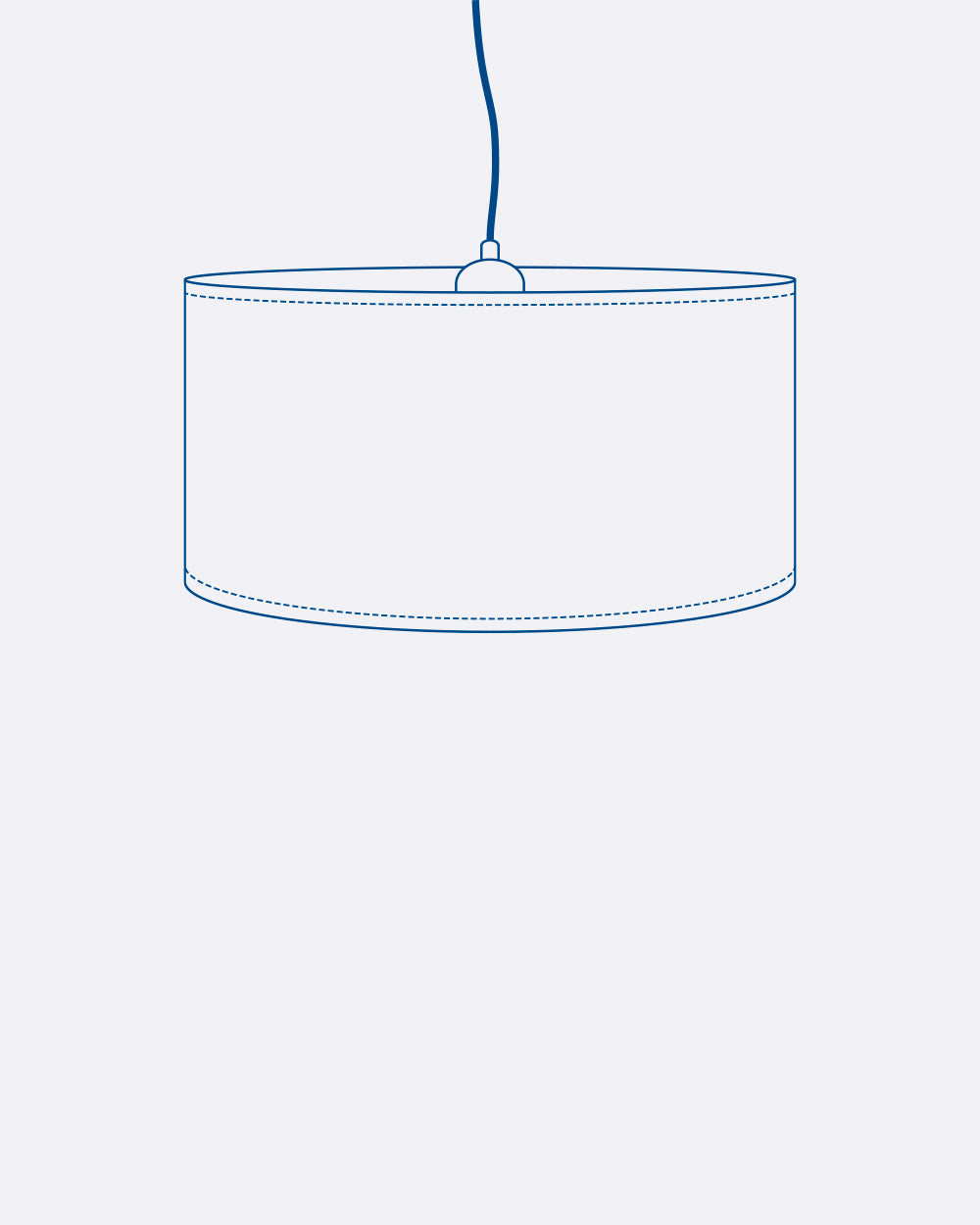 Lampe suspendue Ø38 personnalisable