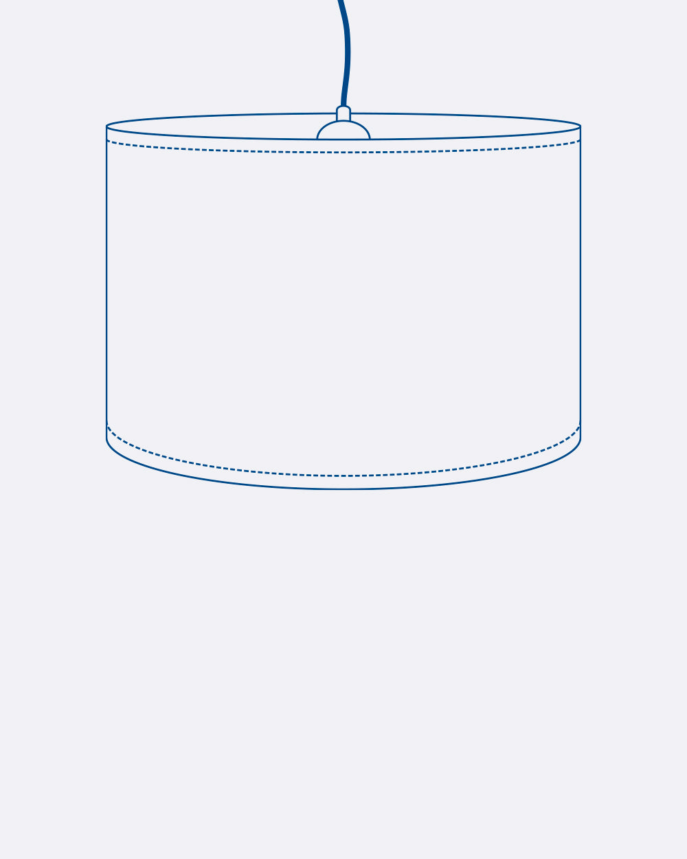 Lampe suspendue Ø48 personnalisable