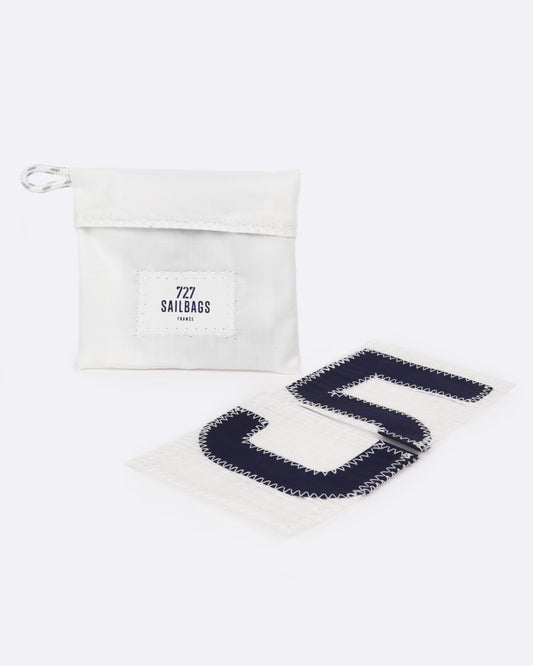 Lot de 6 Dessous de verre · Numéros bleu marine