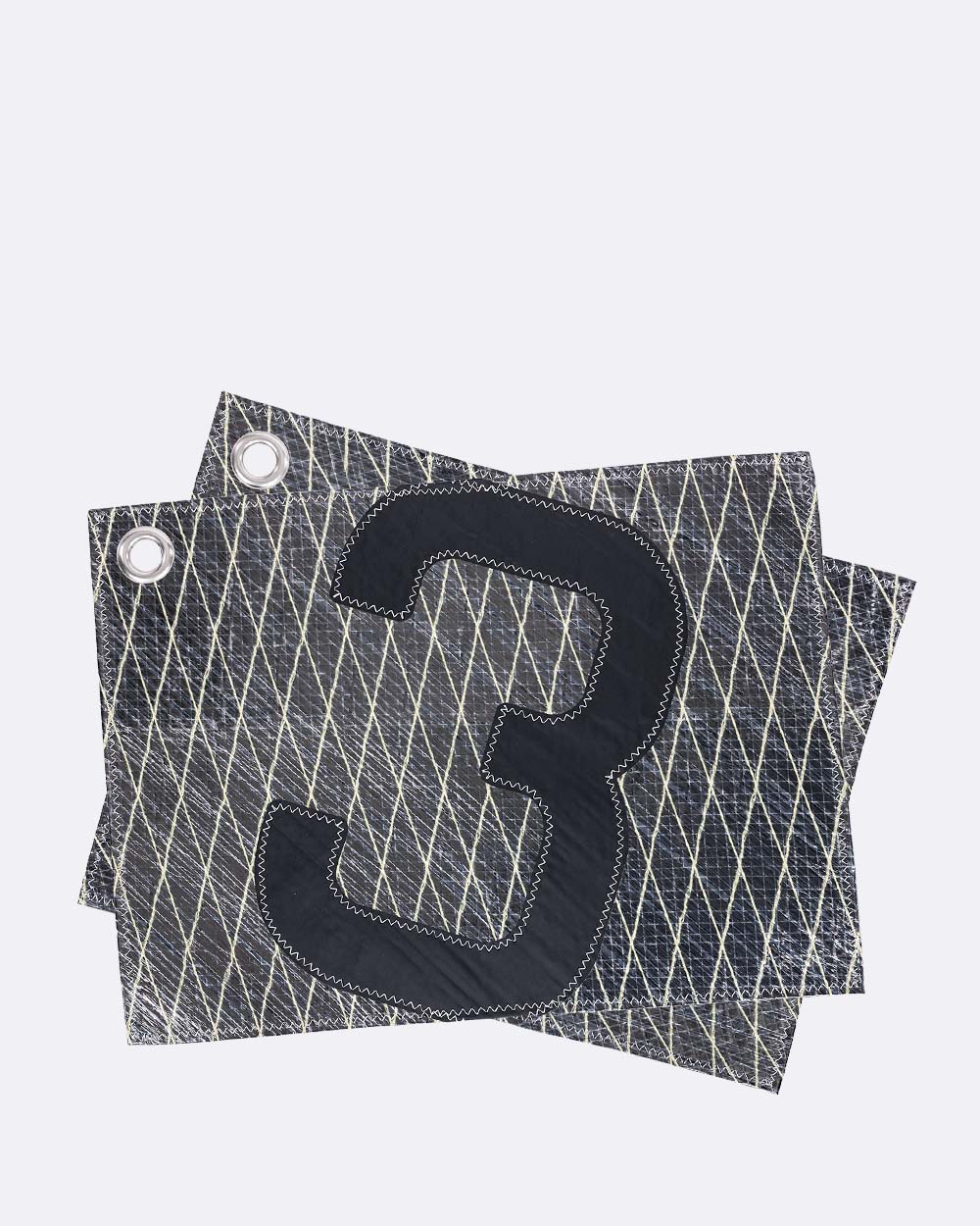 6 Sets de table · Gris et noir