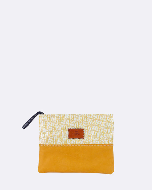 Pochette dragonne Esterel - Cuir Ocre Jaune