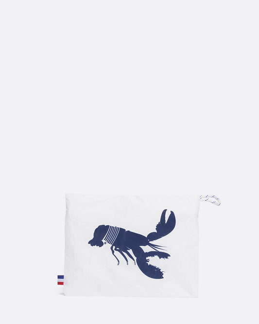 Pochette zippée bleu · Je dévore ma Bretagne