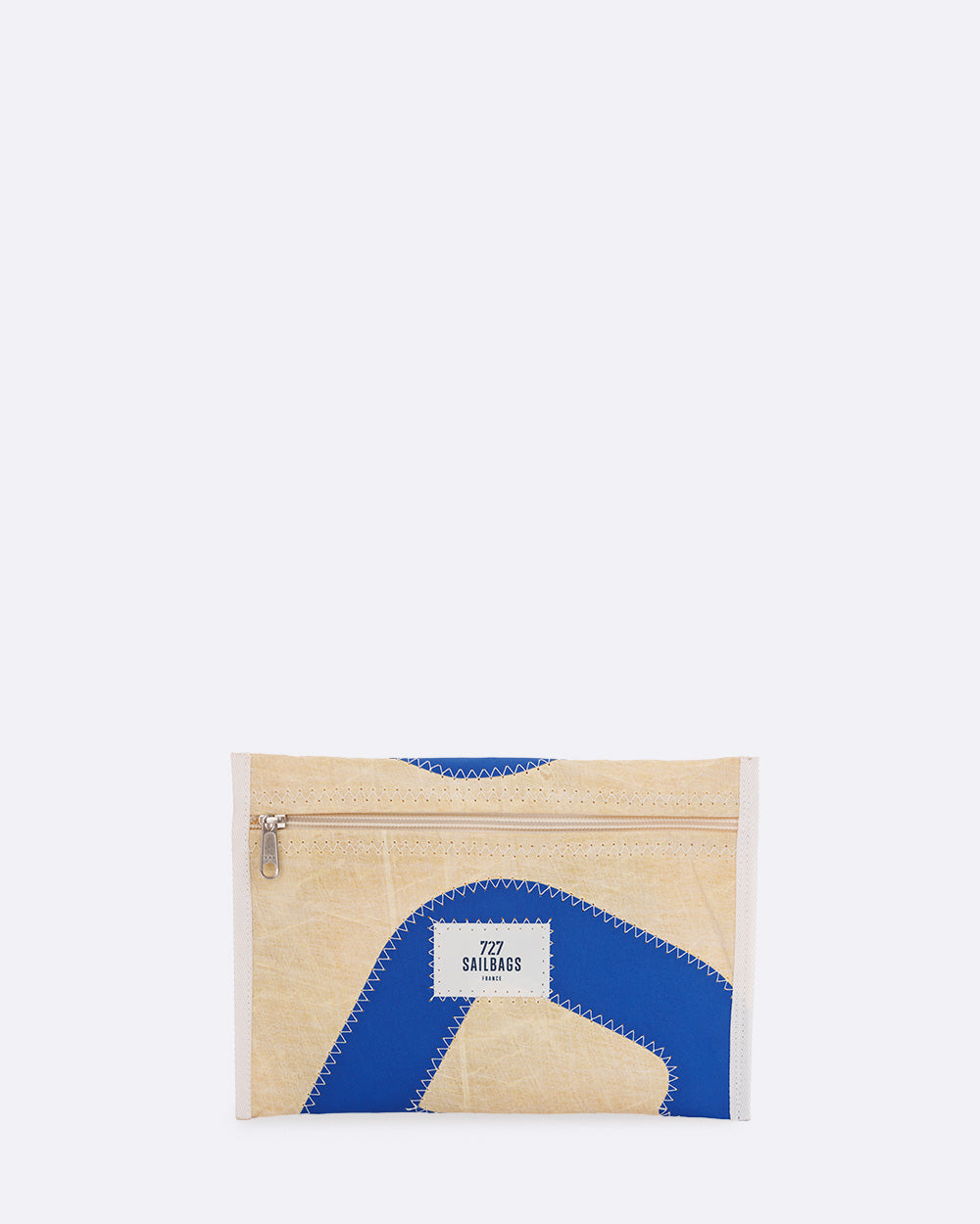 Pochette zippée · Jaune et bleu