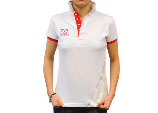 Polo blanc chiffre rouge