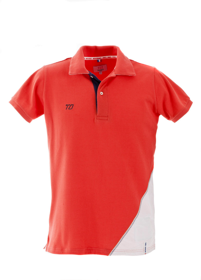 Polo Homme manches courtes chiffre bleu