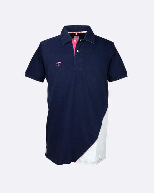 Polo Homme manches courtes chiffre rose