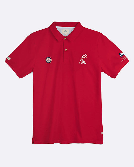 Polo manches courtes Homme Bol d'Or Mirabaud 2021 Rouge