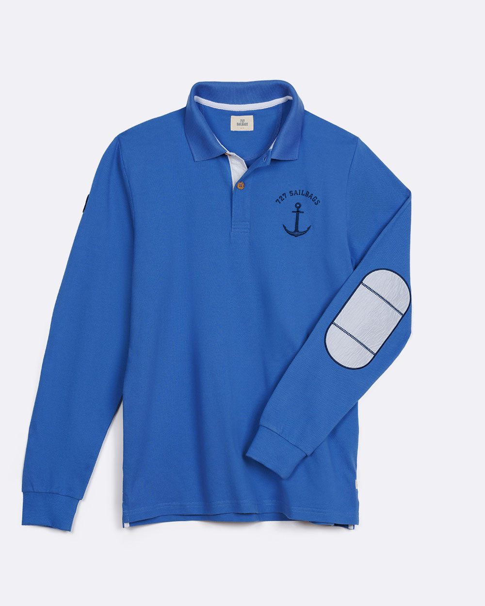 Polo manches longues Homme  · Bleu Océan