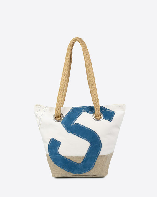 Sac à main Légende · Lin et cuir suède