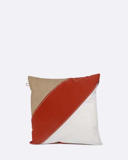 Coussin 40x40 · Lin et terre de feu