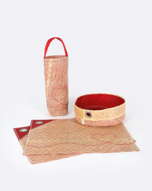 Sets de table Rouge Valentin