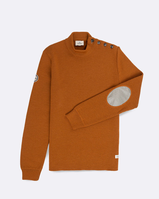 Pull marin Homme  · Laine vierge Terracotta