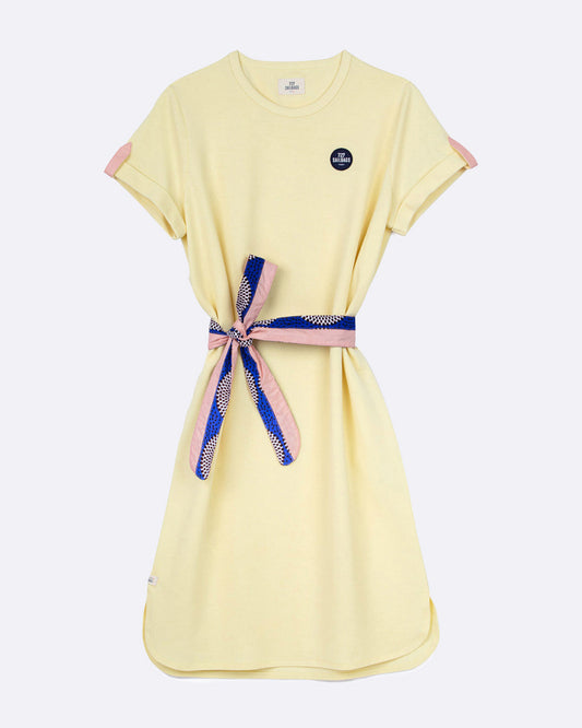 Robe polo Littoral · jaune pastel