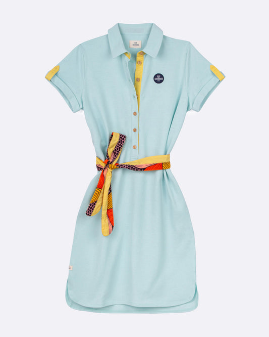 Robe polo Maritime · vert d'eau