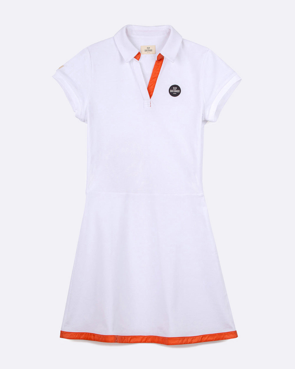 Robe polo Yachting · blanche