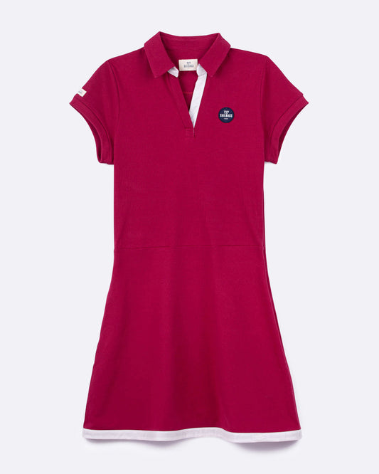 Robe polo Yachting · cerise