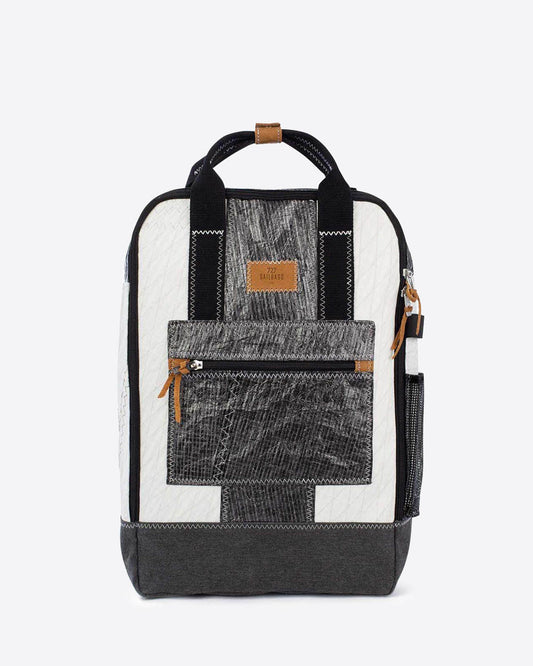 Sac à dos Wally · 3Dl blanc et gris