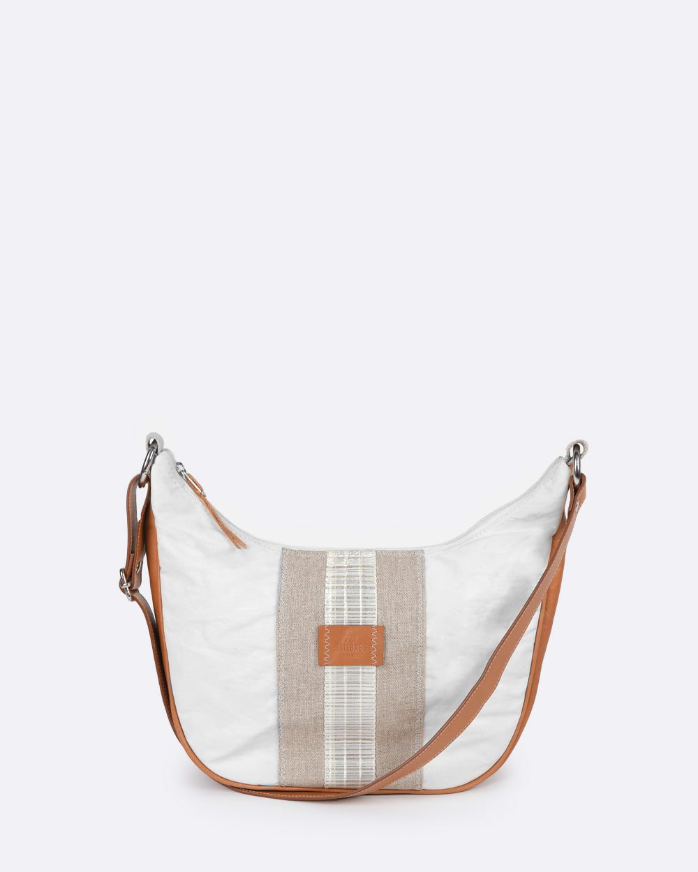 Sac bandoulière Hobo · Cuir biscuit