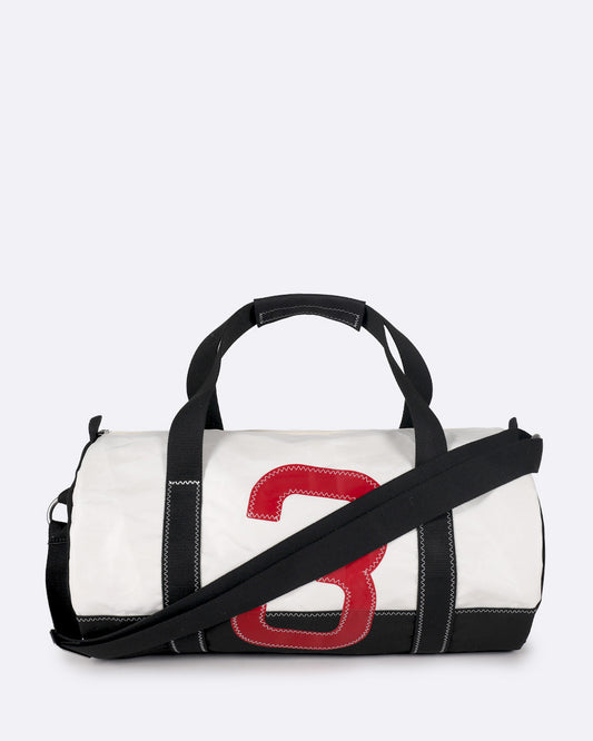Sac de sport Polochon · Noir 3 rouge