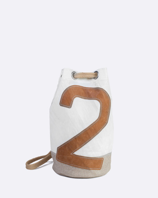 Sac Matelot Jack · Lin et cuir ambre