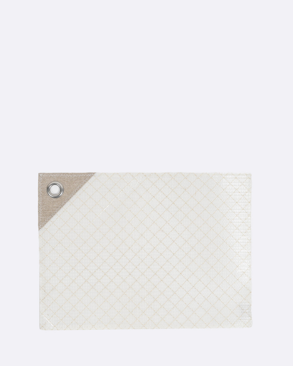 Set de table · Blanc et lin naturel