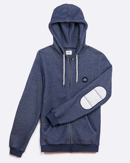 Sweat hoodie à capuche · Bleu chiné