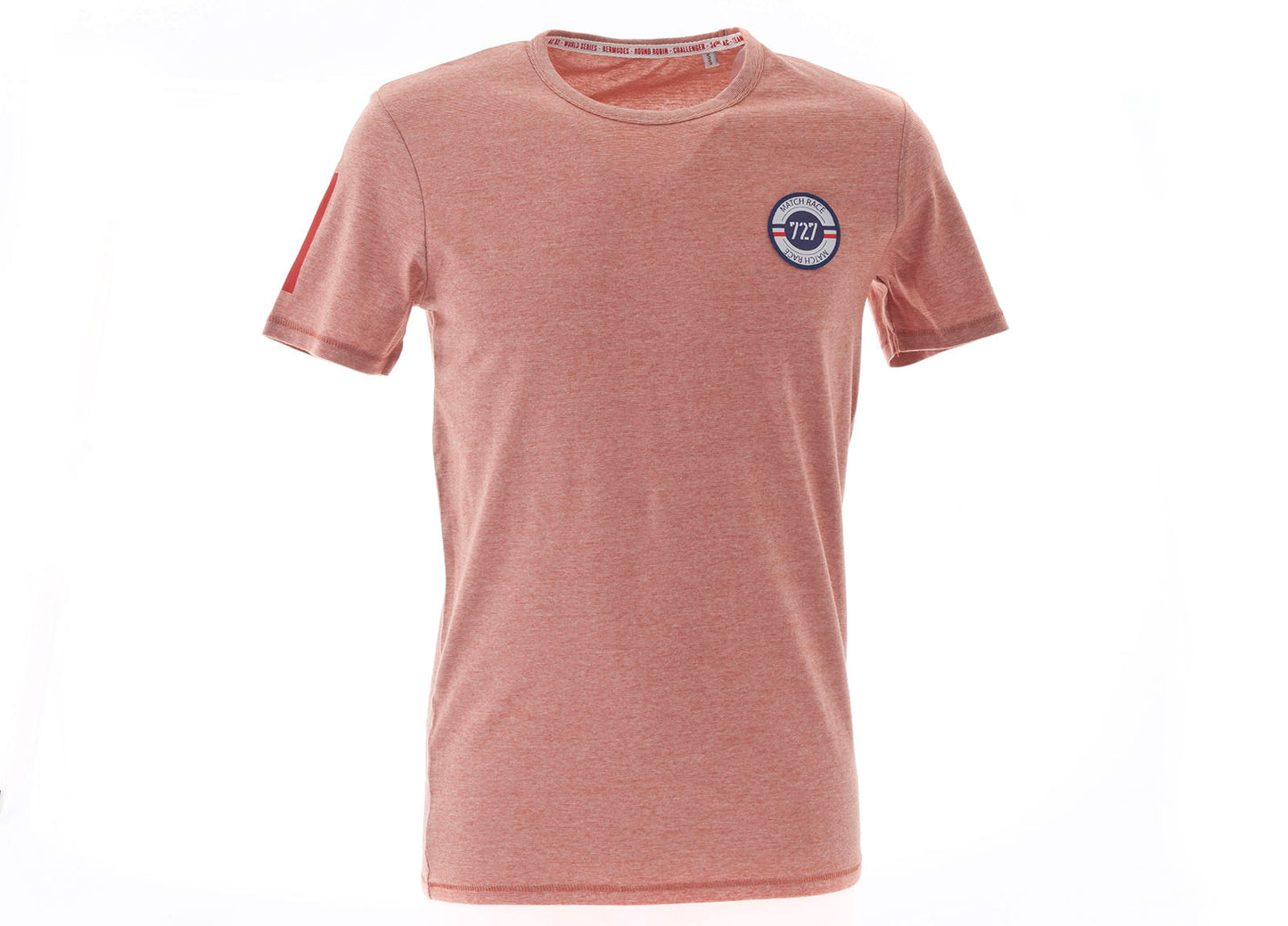 T-Shirt à rayures Homme rouge/blanc - Match Race