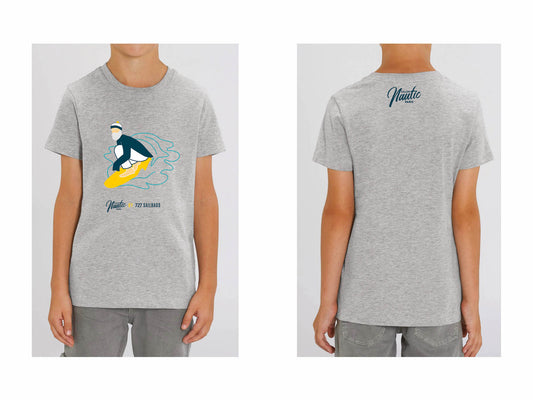 T-shirt gris Surf - enfant
