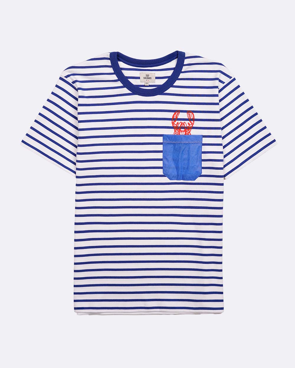 T-Shirt Marinière Homme· Homard Bleu