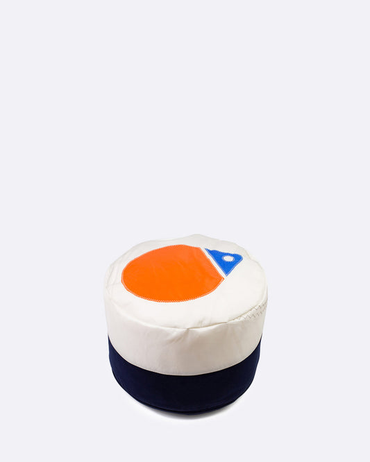 Tom Pouf Ø40 Flottille · Bouée orange et bleu