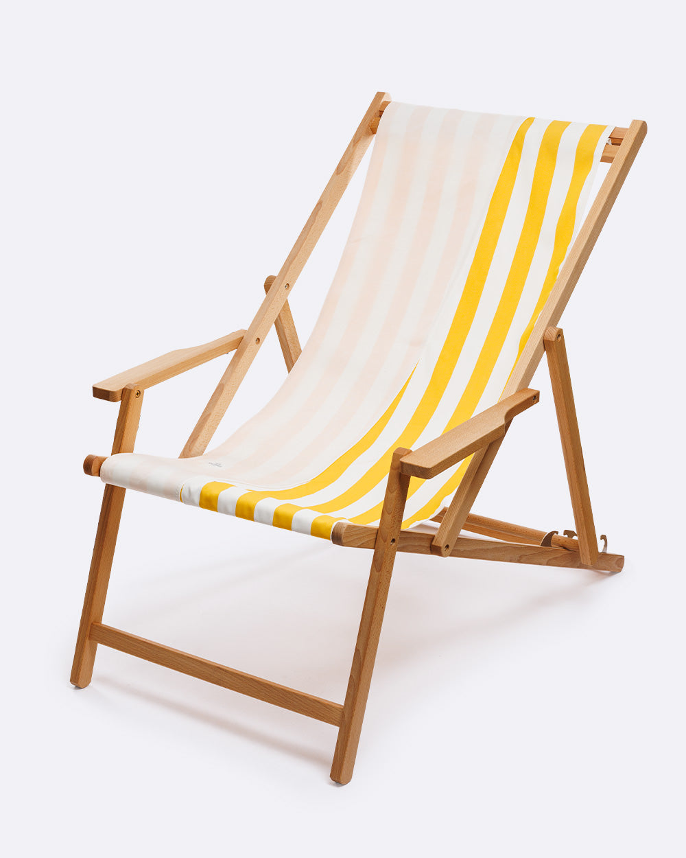 Transat en hêtre avec accoudoirs · Dolce Vita Yellow Sun