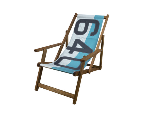 Transat en bois exotique